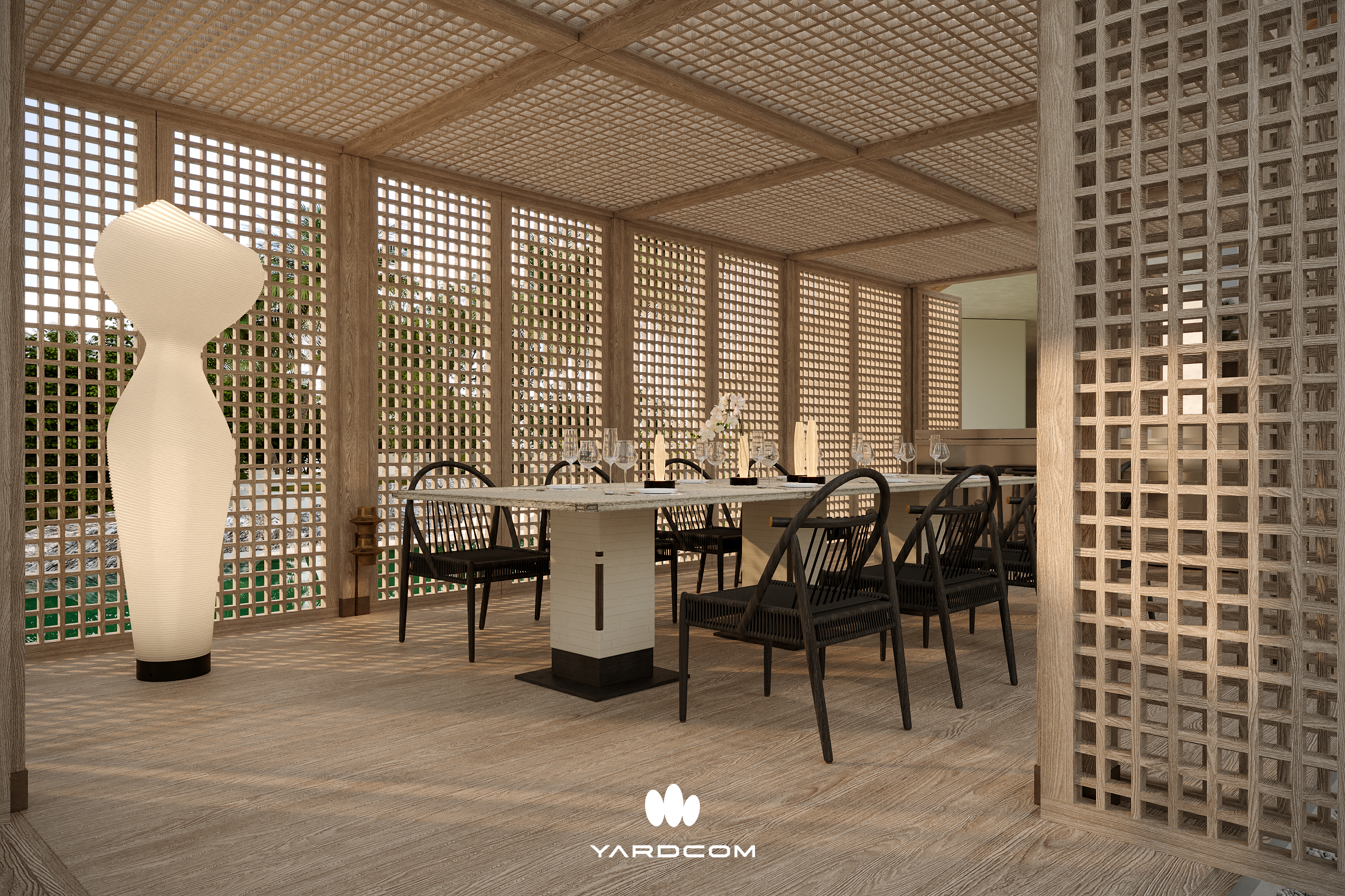 Screen Series — Garden Partition with Natural Light