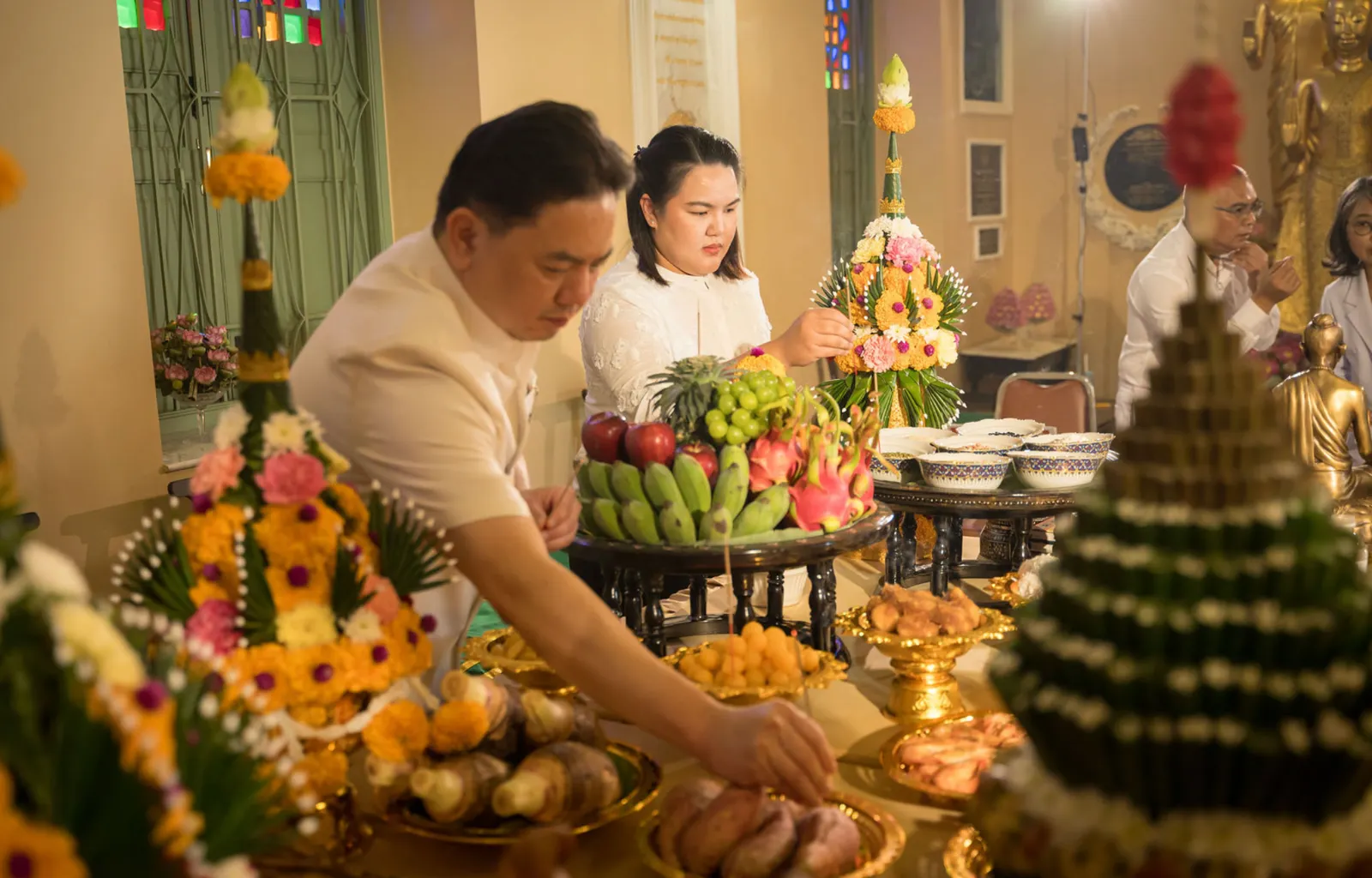 ภาพบรรยากาศอีกช่วงหนึ่งของพิธีบวงสรวง