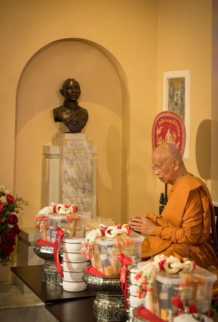 ภาพบุคคลในบรรยากาศพิธีบวงสรวง